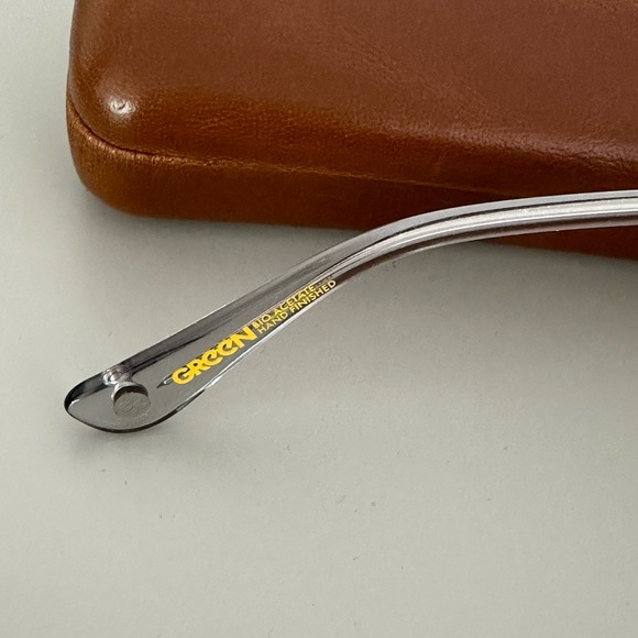 NWT Garrett Leight Clement Sun Bio Smoke/Bio Green Unisex Sunglasses - Picture 4 of 9